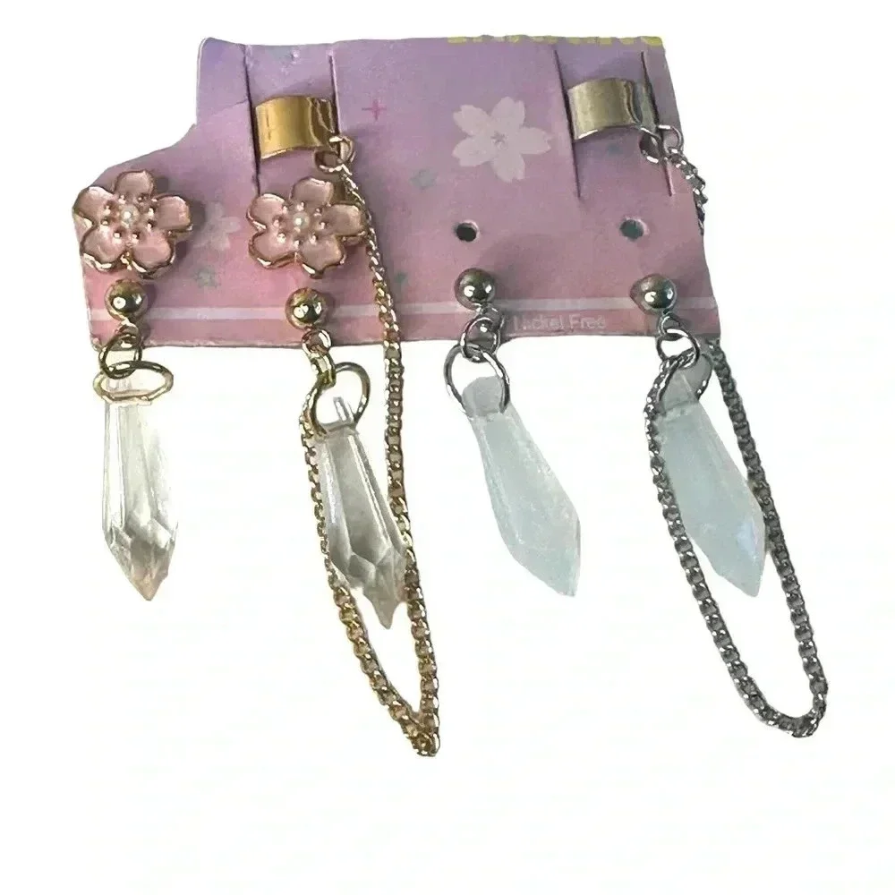 Hot topic earrings women’s jewelry cuff earring stud dangle chain jewelry